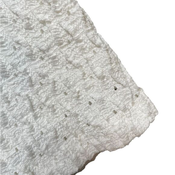 ATELIER by Kirious Knitted Top with Ruffle Sleeves White Size XL - Picture 6 of 7